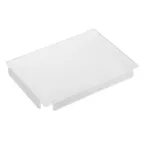 image of TableCraft Products CW5032 Acrylic Flat Half‑Size Pan Cover 13½"x10"x1", Fits CW5004/5006 Bowls