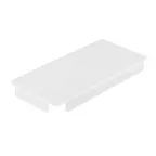 image of TableCraft CW5036 - 13-1/4" x 6-7/8" x 1" Translucent Acrylic Pan Cover, 1/3 Size, Fits CW5012/CW5014