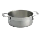 image of TableCraft CW7000 1-2 qt Induction Mini Casserole, 6-1/4" Dia, 2-1/2", Stainless/Aluminum, Oven Safe 500°F