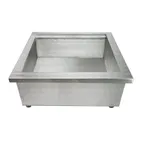 image of TableCraft Products CW8006BRATBK Ice-Cooled Drop-In Cold Food Well Unit