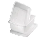 image of TableCraft Products DBF1537 Freezer Drain Box, 21" x 15 3/4" x 7", White HDPE, Dishwasher Safe
