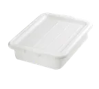 image of TableCraft Products F1529 Freezer Storage Box, 21" x 16" x 5", HDPE, White, NSF Certified