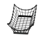 image of TableCraft GM1608 Metal Serving Basket, 15" x 8" x 4-1/4", Black Powder Coated, Hand Wash