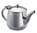 image of TableCraft GN10 - 10oz Gooseneck Stainless Teapot, Mirror, 6-1/4" x 3" x 4", Dishwasher Safe, Lid