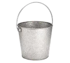 image of TableCraft GT87 Serving Pail – 1-1/4 Gal, 8" Dia x 7" H, Galvanized Steel, Round Handle