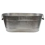 image of TableCraft GTSS2313 Beverage Tub, 12-3/4‑Gallon (27½" x 15" x 10¾"), Stainless Steel, Brick