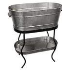 image of TableCraft GTSS2313N - Brickhouse Beverage Tub Set 27-1/2" x 15" x 32" 12-3/4 gal stainless steel Set
