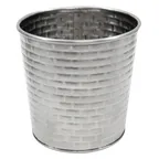 image of TableCraft GTSS31 Brickhouse 13 oz. Stainless Steel Cup, 3-1/2" Dia. x 3-1/2" H, Dishwasher Safe