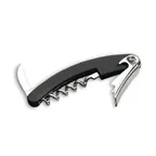 image of TableCraft Products H1230C Waiter's Corkscrew, Black Rubber Handle, Metal Blade, Twist & Pull Opener
