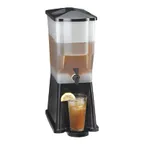 image of TableCraft H353DP 3‑Gallon Beverage Dispenser, 8" x 16-1/8" x 20-5/8", Black Plastic