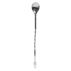 image of TableCraft Products H503K - 12" Bar Mixing Spoon & Fork, Steel Handle, Dishwasher Safe, Bar Utensils