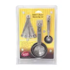image of TableCraft H726 Stainless Steel Measuring Spoon Set – Cups, Spoons, Spice Spoons, Dishwasher Safe
