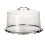 image of TableCraft Products H820P - 13" Diameter Steel Cake Plate Stand, 1/2" Height, Dishwasher Safe