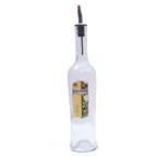 image of TableCraft Products H933 - Cash & Carry Sottile™ Glass Bottle, 17 oz, Steel Pourer, 13‑23 oz