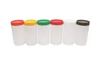 image of TableCraft JC1032W PourMaster Mix Bottle, 1 Qt, 3-5/8"W x 3-5/8"D x 6-3/4"H, Polyethylene White