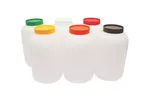 image of TableCraft Products JC1128BR PourMaster Backup Mix Bottle, 1 Gal, 6" Dia, 10" H, Polyethylene, Brown