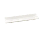 image of TableCraft M206 Serving Tray - 20" x 6" White Melamine Rectangular Dish 212°F Safe Dishwasher Safe