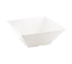 image of TableCraft MB125 - 6-4/5 Qt Square Melamine Bowl, 12-1/4" x 12-1/4" x 5" White Dishwasher Safe, 212°F