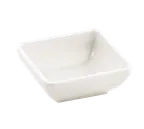 image of TableCraft MB21 - Frostone Square Sauce Bowl, 2 oz, 3" White Melamine, Temp Safe to 212°F