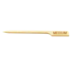 image of TableCraft Products MEDIUM Steak Marker Pick, 3-1/2" Bamboo, Servingware Accessory, 100/Pack