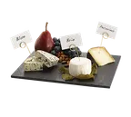 image of TableCraft MG2 - Frostone Black Slate Melamine Tray, 12-3/4" x 10-3/8", 212°F Safe, Dishwasher Safe