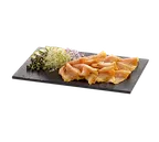 image of TableCraft MG3 - Black Slate Melamine Serving Tray, 12-3/4" x 6-7/8", Dishwasher Safe, Break-Resistant