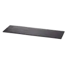 image of TableCraft MGL2 - Frostone 20-3/4" x 6-3/8" Black Slate Melamine Tray, 212°F Safe, Dishwasher