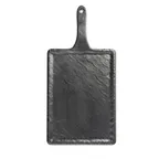 image of TableCraft MSP3618 Frostone Serving Paddle, 9-3/4" x 7" Rectangular Melamine, Black Slate, 212°F Safe