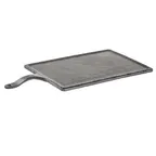 image of TableCraft Products MSP4520 - 13" x 8-3/4" Melamine Tray, Black, Frostone Paddle, Dishwasher Safe