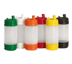 image of TableCraft N32LPA Cash & Carry PourMaster 1-Qt Unit, Polyethylene, BPA‑Free, NSF, Assorted Caps