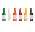 image of TableCraft Products N32VA PourMaster Unit, 1 Quart, Assorted Color-Coded Caps, BPA Free