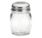 image of TableCraft Products P260 Cheese Spice Shaker, 6-9 oz Polycarbonate Jar, Chrome Metal Top, BPA Free