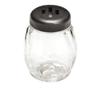image of TableCraft P260SLBK Cheese & Spice Shaker, 6oz, Black Slotted Plastic Top, BPA‑Free