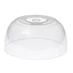 image of TableCraft Products PCD1 Clear Cake Dome, 12" dia. x 5-3/4"H, Styrene, Dishwasher Safe