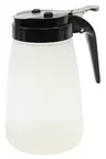 image of TableCraft PP10BK Syrup Pourer – 10oz, Chrome‑Plated Metal Top, Polypropylene Jar, Dishwasher Safe