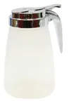 image of TableCraft PP10CP Syrup Pourer – 10oz Transparent BPA‑Free, Chrome‑Plated ABS Top, Dishwasher Safe