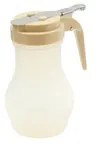 image of TableCraft PP410A Syrup Pourer – 10oz Teardrop, Chrome Metal Top, Transparent ABS, BPA‑Free
