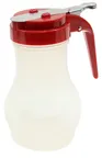 image of TableCraft PP410RE Syrup Pourer – 10oz Teardrop, Chrome‑Plated Top, BPA‑Free Polypropylene, Red
