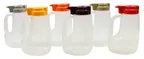 image of TableCraft PP48A Syrup Pourer 48 oz Plastic BPA-free Dishwasher-safe Option Dispenser 6-Color USA