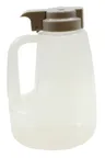 image of TableCraft PP64G Syrup Pourer - 64 oz, 5-3/4" x 6-3/4" x 9", Gray, BPA-Free, Option Dispenser