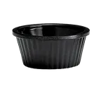 image of TableCraft Products RAM1FBK - 1 oz Black Melamine Plastic Ramekin, Dishwasher Safe, Servingware