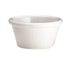 image of TableCraft Products RAM2W - 2 oz Plastic Ramekin and Sauce Cup, Melamine White, Dishwasher Safe