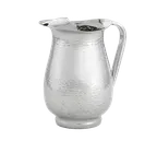 image of TableCraft RP68 Remington 2-Qt Stainless Steel Water Pitcher 64-95 oz with Ice Guard, Footed Base