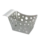 image of TableCraft Products SCB Stainless Steel Side Basket, 5-3/8" x 3-3/8" x 3-1/8", Satin, Dishwasher Safe