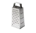 image of TableCraft Products SG200 Tapered Stainless Steel Box Grater, 3" x 4" x 9-1/4", Dishwasher Safe, 9"H