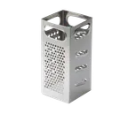 image of TableCraft Products SG201 Box Grater, 4" x 4" x 9", Stainless Steel, Dishwasher Safe