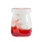 image of TableCraft SGJ4 Condiment Jar, 4 oz. Glass, Cash & Carry Single-Serve, Dishwasher Safe - 12/Pack