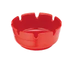 image of TableCraft ST365R-1 Economy Ashtray, 3-3/4" x 1-3/4" Deepwell, Red Melamine, Dishwasher Safe