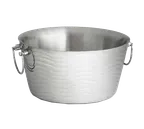 image of TableCraft WBT14 - Collection 3‑Gallon Stainless Steel Beverage Tub, 14-1/2" x 7-1/2", Double‑Wall