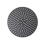 image of American Metalcraft EZ18913P - 13" Pizza Pan, 18‑Gauge Aluminum, 3/8" Holes, Release Unfinished Edge